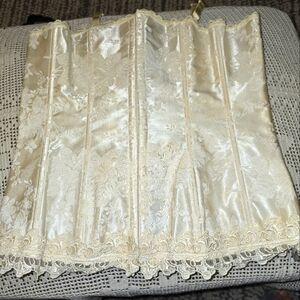 Fredericks Of Hollywood, Corset, Boustier, Lace Up, Womens 36, Eye Hooks, Boning